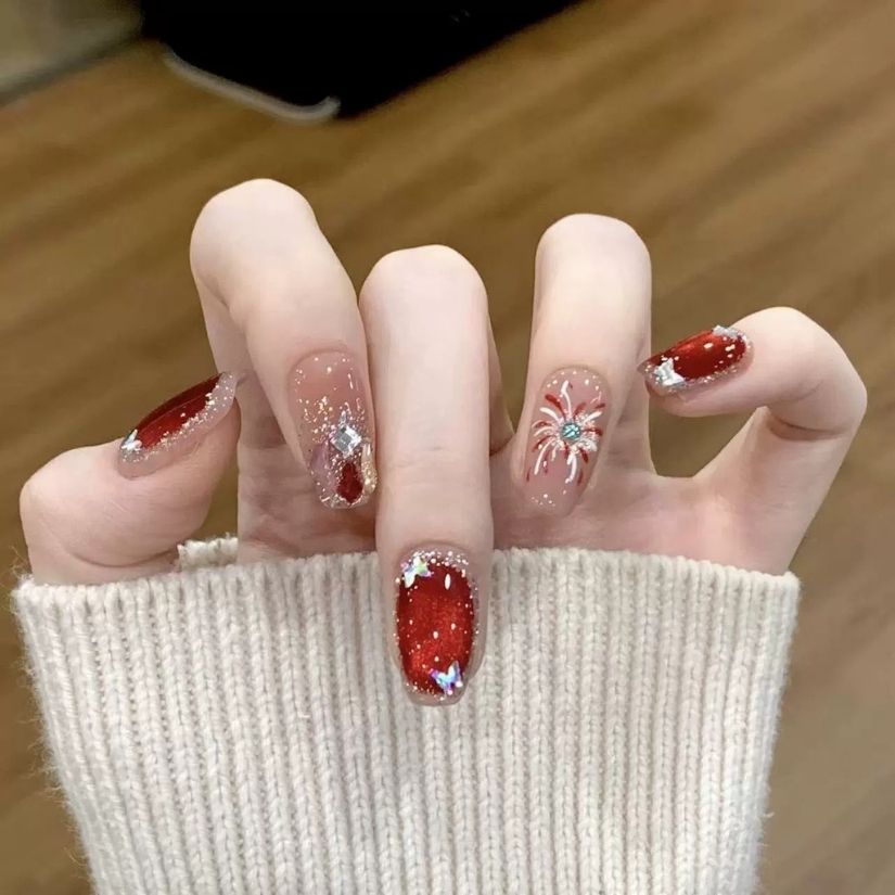 [ Set 2 Bộ ] Nail Thiết Kế [ 10 PCS + Bộ Dán Nail ] - 22003