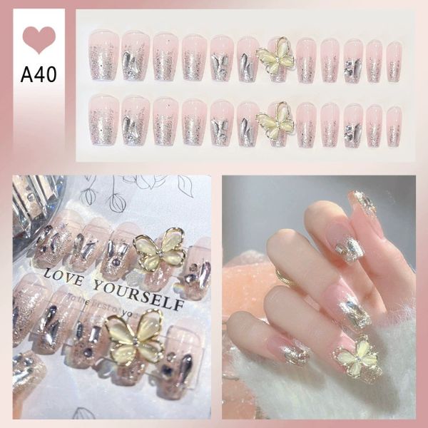 [ Set 5 Hộp ] Nail [ 24 PCS + Keo Thạch ] - 21891