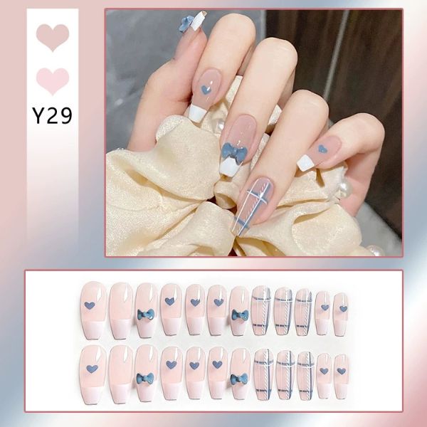 [ Set 5 Hộp ] Nail [ 24 PCS + Keo Thạch ] - 21895