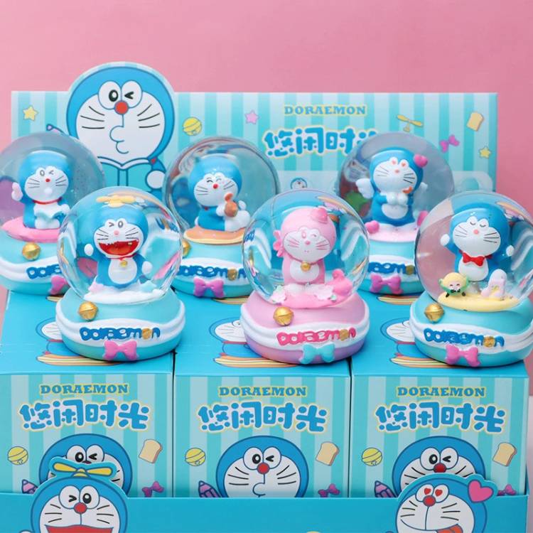 [ Hộp 6 Box ] Cầu Tuyết Doraemon [ Size ~ : 6*8.5cm ] - 21359