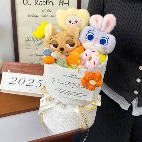 [ Set 2 Bó ] Hoa Gấu Bông Zootopia - 20796