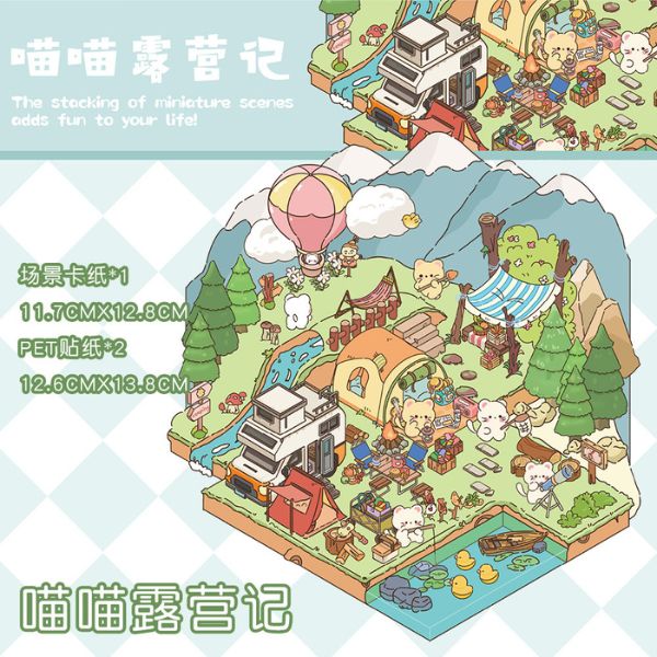 [ Set 10 Túi ] Sticker Trang Trí 3D [ 36 Mẫu ] - 935193