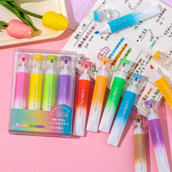 [ Set 5 Hộp ] Bút Dạ Nhiều Màu [ 1 Hộp 4 Cây ] - 922428