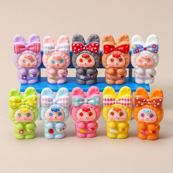 [ Set 10 Cái ] Charm 3D Thỏ Nơ - 922505