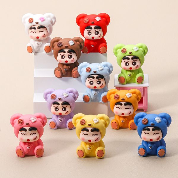 [ Set 10 Cái ] Charm 3D Cu Shin Cosplay Gấu Bông - 922526