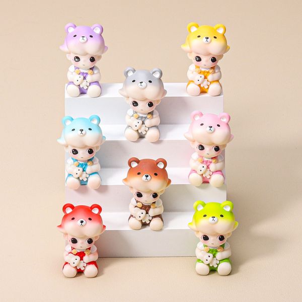 [ Set 10 Cái ] Charm 3D Dimo Ôm Gấu - 922530
