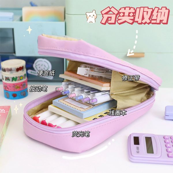 [ Set 3 cái ] Hộp Đựng Bút Nhiều Ngăn - 920581