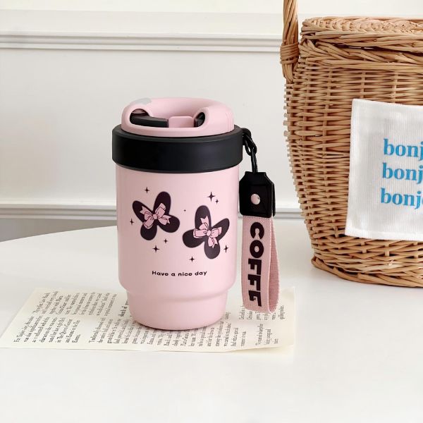 [ Set 2 Cái ] Bình Giữ Nhiệt [ 500ml - Inox 316 - Kèm Dây Coffee ] - 922990