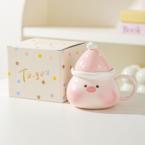 [ Set 2 Cái ] Ly Cốc Sứ [ Không Kèm Muỗng - Hộp Màu ] - 932262