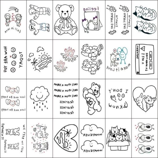 [ Set 10 Xấp ] Hình Xăm Nước [ 1 Xấp 24 Tấm ] - 934642