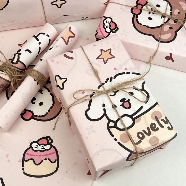 [ Set 12 Xấp ] Giấy Gói Quà [ Mix 4 Mẫu - Size 50*70 - 1 Cuộn 6 Tờ ] - 934697