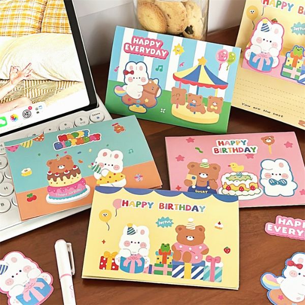 [ Set 12 Tấm ] Thiệp Sinh Nhật 3D [ 11*15cm ] - 921491
