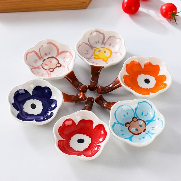 [ Set 12 Cái ] Đĩa Gốm Sứ Đựng Gia Vị  - 935032