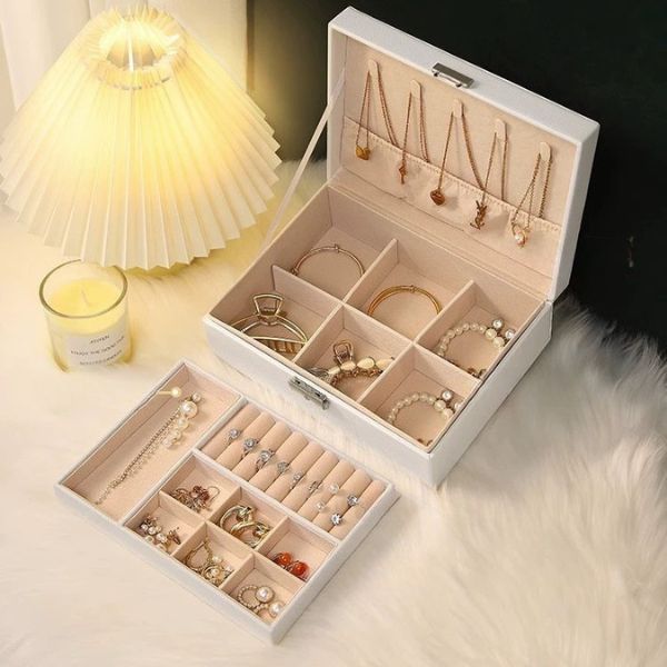 [ Set 2 Cái ] Hộp Đựng Trang Sức [ 21*17*8.5cm ] - 935484