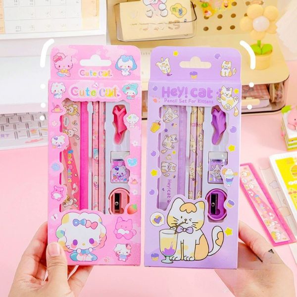 [ Set 12 Hộp ] Dụng Cụ Học Tập [ 6 Món ] - 95654