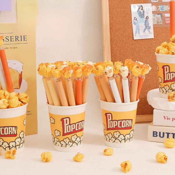 [ Hộp 36 Cây ] Bút Bi Popcorn Xoá Được [ 0.5mm - Xanh ] - 95857