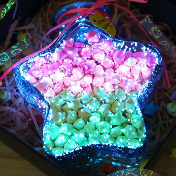 [ Set 10 Cái ] Bình Đựng Sao Dạ Quang [ Giao Nhiều Màu -  Chỉ Bình Và Nắp ] - 96143