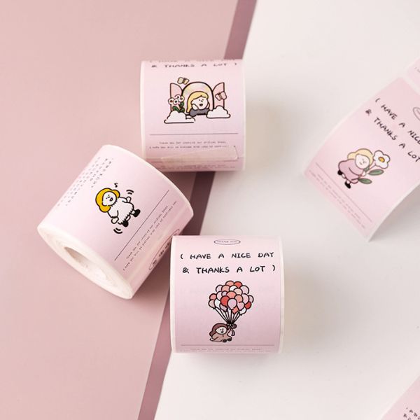 [ Set 6 Cuộn ] Sticker [ Cuộn 200 Tem ] - 16517