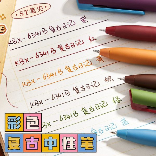 [ Set 5 Hộp ] Bút Bi Kaba Bear [ 0.5mm - Khô Nhanh - Nhiều Màu - Hộp 6 Cây ] - 16652