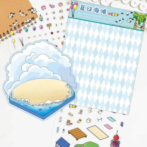 [ Set 10 Bộ ] Sticker 3D [ 21*15cm ] - 16700