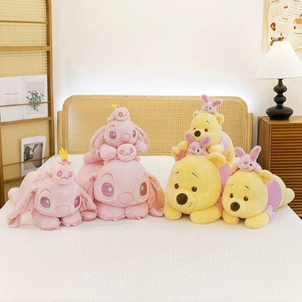 [ Set 2 Con ] Gấu Bông STITCK / POOH [ 45/60/80cm ] - 16996