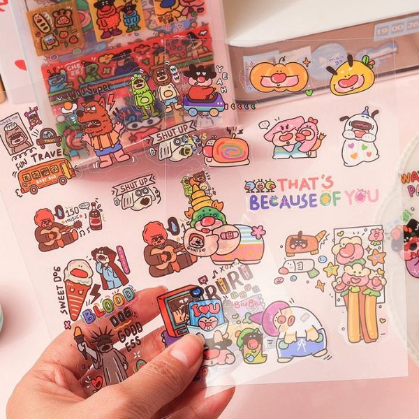 [ Set 12 Túi ] Sticker [ Túi 4 Tấm ] - 17909