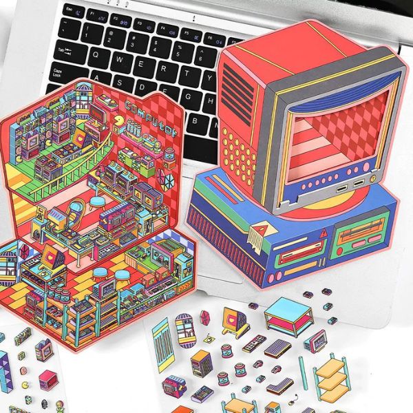 [ Set 6 Bộ ] Sticker Trang Trí 3D - 17913