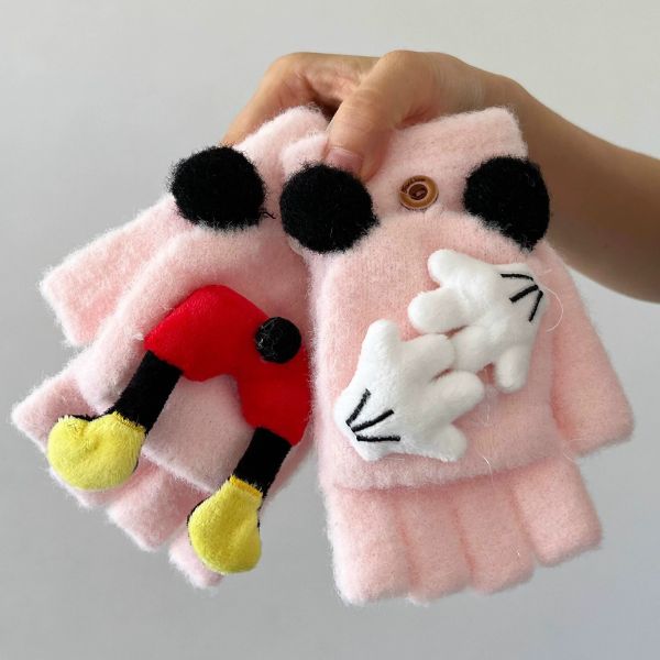 [ Set 6 Đôi ] Găng Tay Len Mickey - 18079