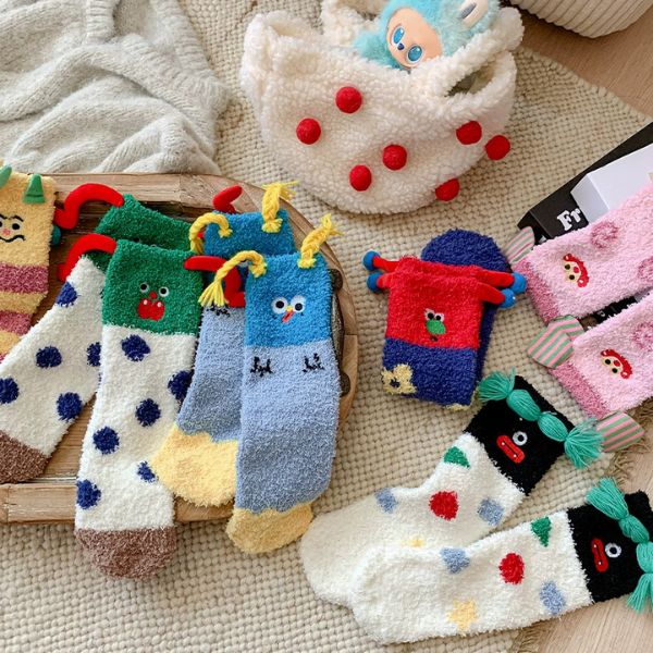 [ Set 5 Đôi ] Vớ Dài Mùa Đông [ Cotton / Có Tag Treo ] - 18035