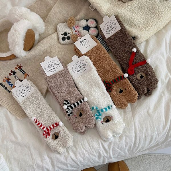 [ Set 5 Đôi ] Vớ Dài Mùa Đông [ Cotton / Có Tag Treo ] - 18045