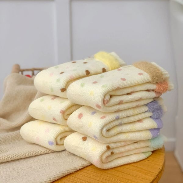 [ Set 5 Đôi ] Vớ Dài Len Dày [ Cotton ] - 18347