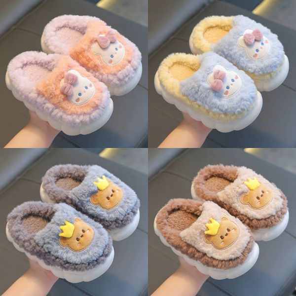 [ Set 2 Đôi ] Dép Bông - Đế Chống Trượt [ Size 24 Đến 37 ] - 18350