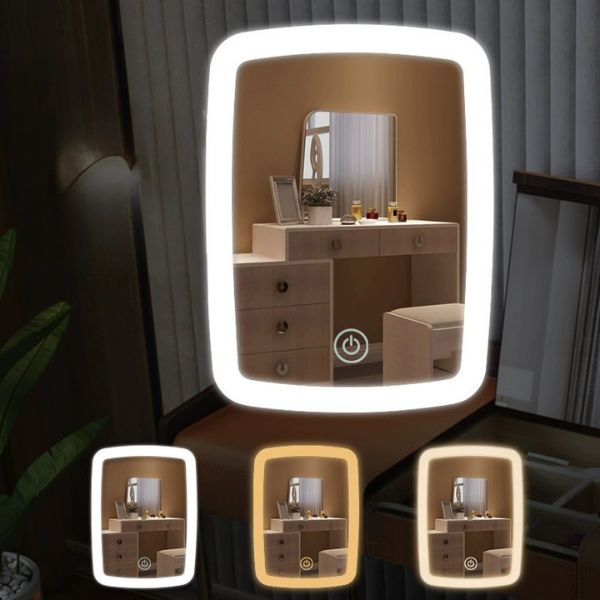 [ Set 2 Cái ] Gương LED Để Bàn - 18371