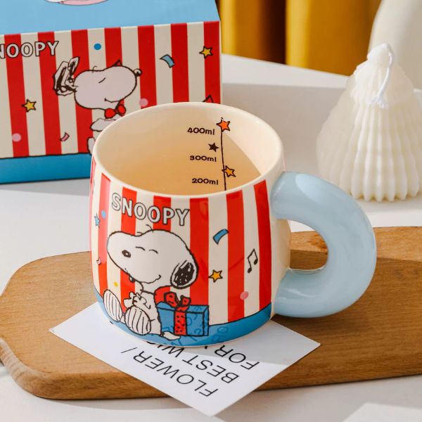 [ Set 2 Cái ] Ly Cốc Sứ Snoopy [ Hộp Đẹp ] - 18389