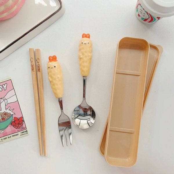 [ Set 5 Bộ ] Thìa Muỗng Đũa - 18410