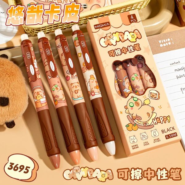 [ Set 5 Hộp ] Bút Bi Xoá Được [ 0.5mm / Đen / Hộp 4 Cây ] - 18510