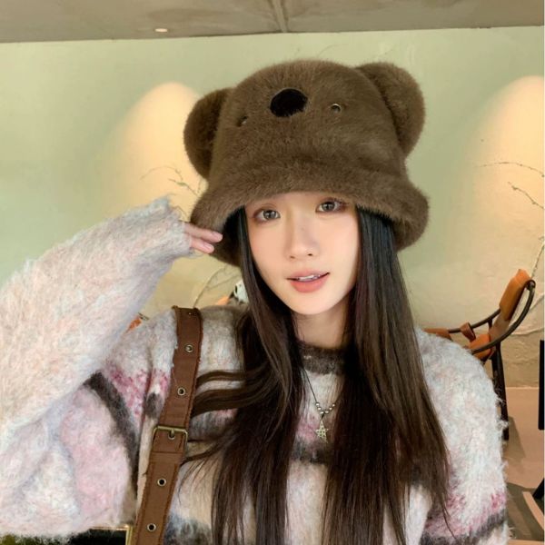 [ Set 2 Cái ] Nón Len Tai Gấu - 18827