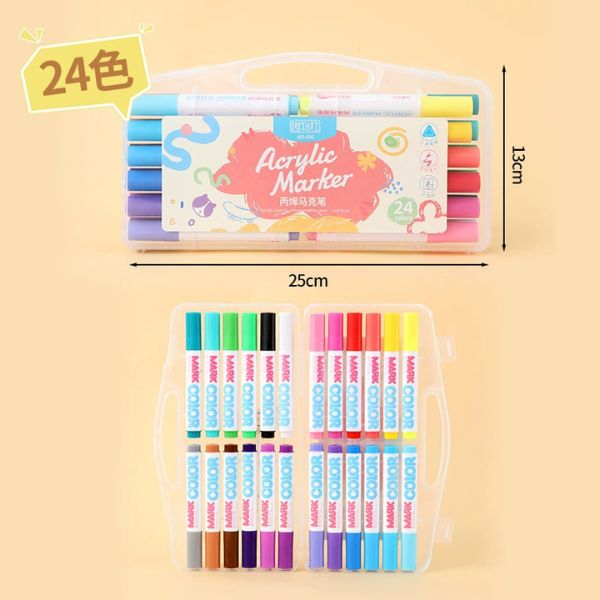 [ Set 2 Hộp ] Bút Lông màu Acrylic [ 12-24-36-48 Màu ] - 19215