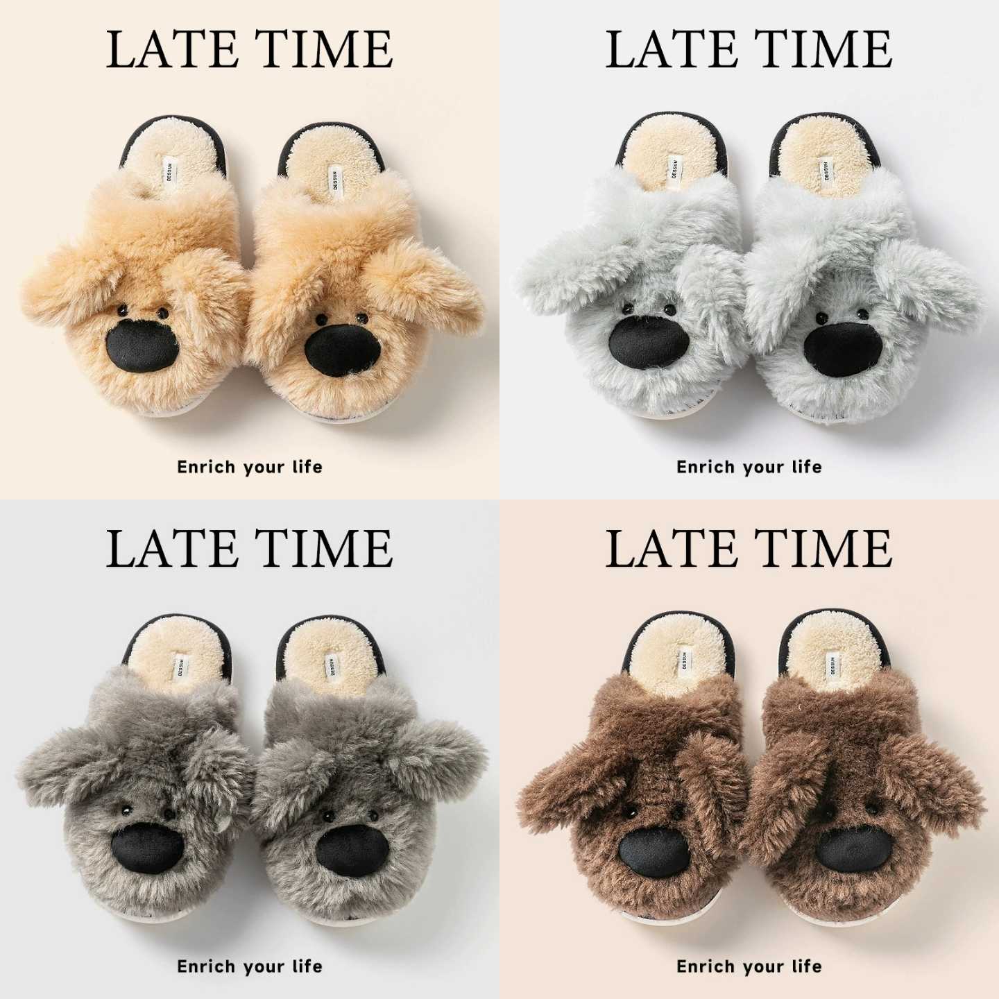 [ Set 2 Đôi ] Dép Mùa Đông [ Size : 36 > 41 ] - 19541