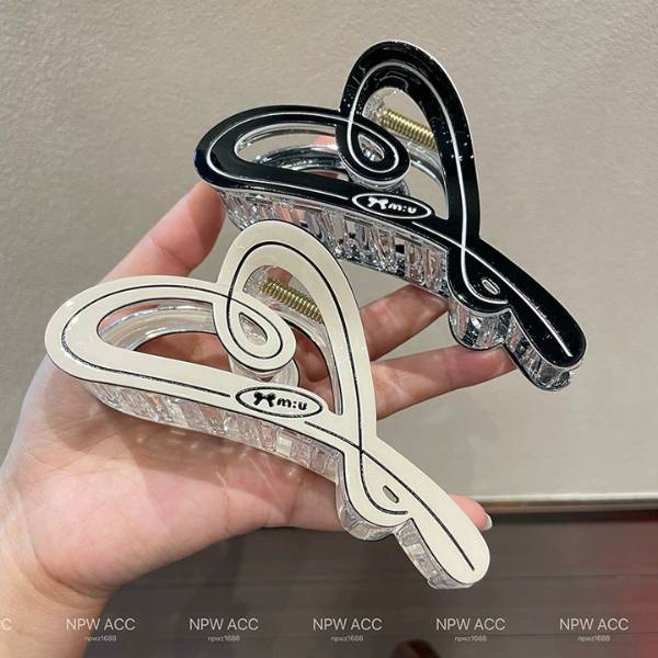 [ Set 12 Cái ] Kẹp Tóc [ Acrylic / 11-13cm ] - 19815