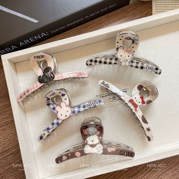 [ Set 12 Cái ] Kẹp Tóc [ Acrylic / 10-13cm ] - 19826