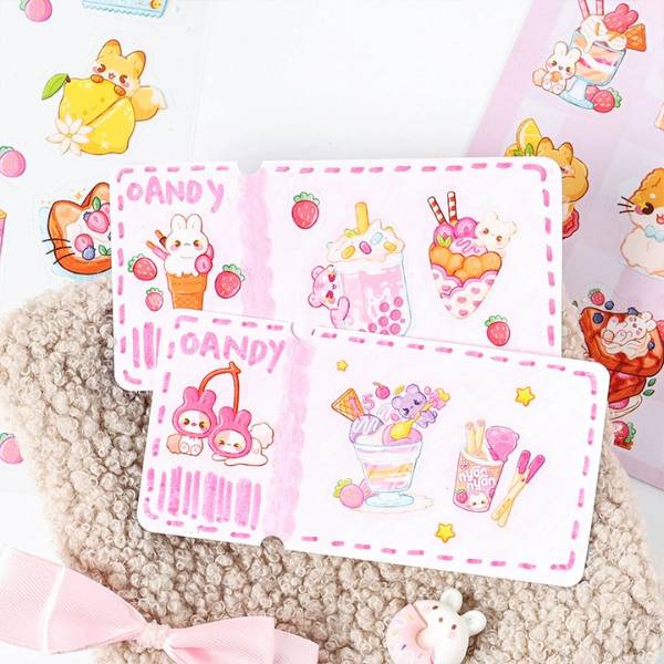 [ Set 12 Túi ] Sticker [ Túi 4 Tấm ] - 19989