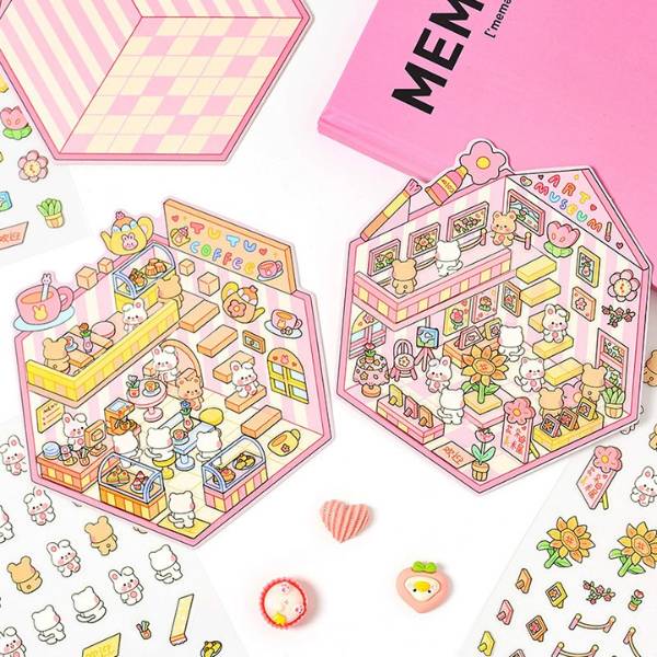 [ Set 12 Túi ] Sticker Trang Trí 3D - 19992