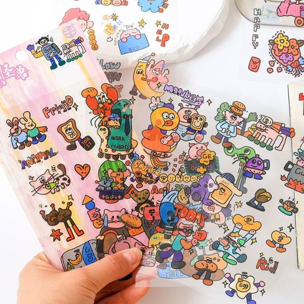 [ Set 12 Túi ] Sticker [ Túi 4 Tấm ] - 19996