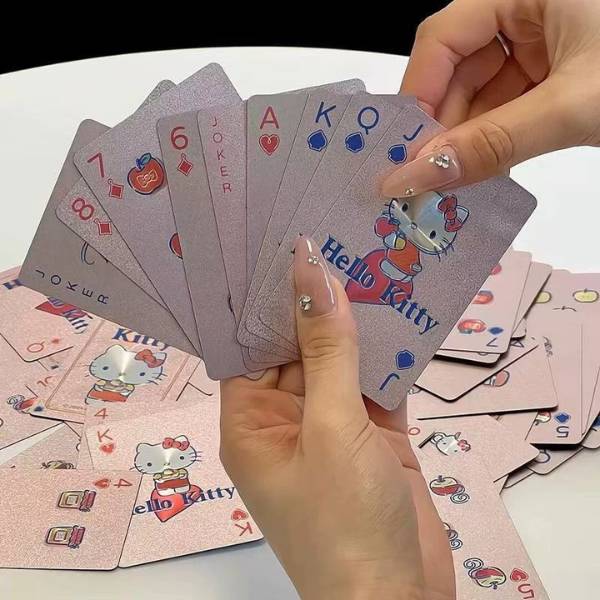 [ Set 2 Bộ ] Poker Hello Kitty [ Nhựa PVC ] - 20185