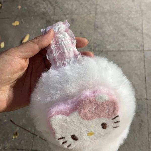 [ Set 5 Cái ] Bịt Tai Len Hello Kitty - 20360