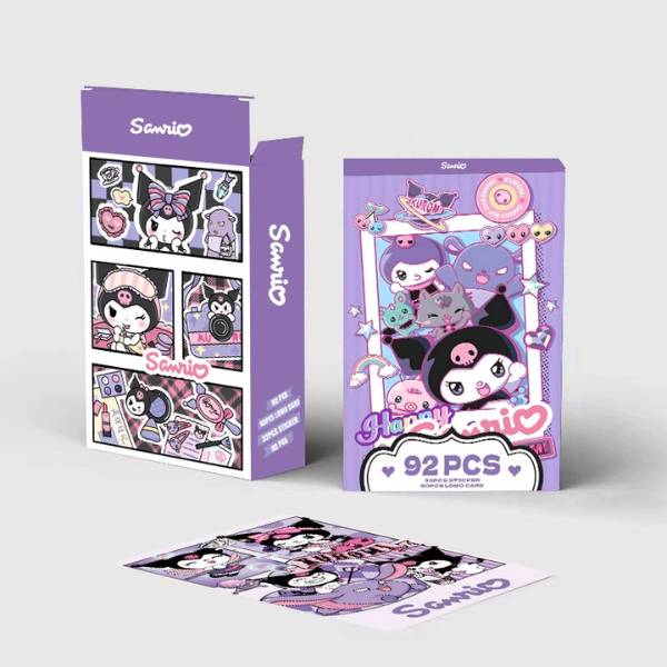 [ Set 5 Hộp ] Lomo Card Kuromi [ 92 PCS + Sticker ] - 20381