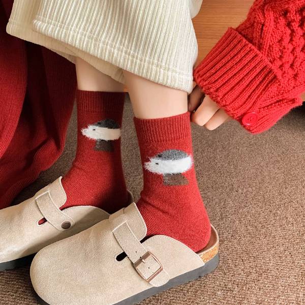 [ Set 12 Đôi ] Vớ Len Dài [ Polyester ] - 20408