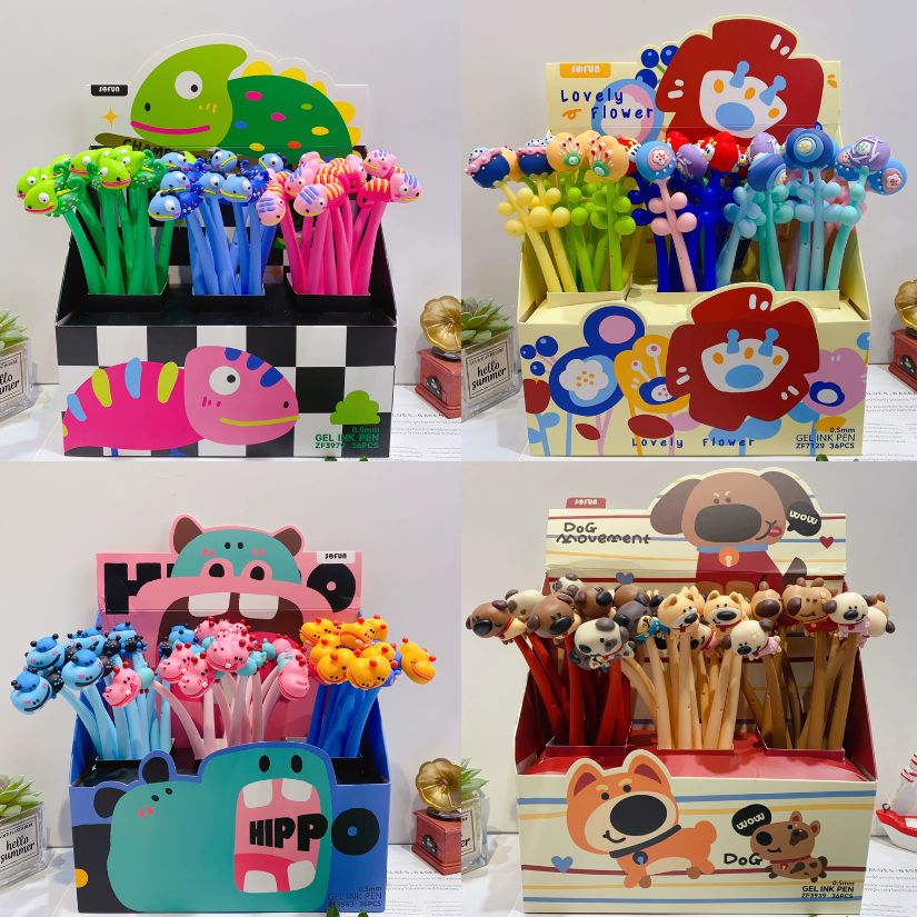 [ Hộp 36 Cây ] Bút Bi Dẽo [ 0.5mm / Đen ] - 20806