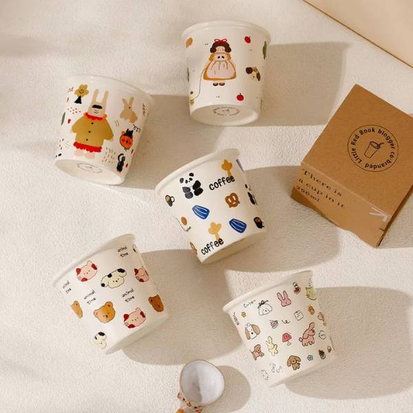 [ Set 4 Cái ] Cốc Sứ - 20834